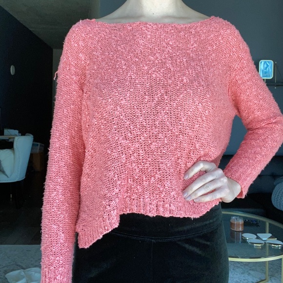 Alya Knit Sweater - Pink / Salmon - Picture 1 of 4